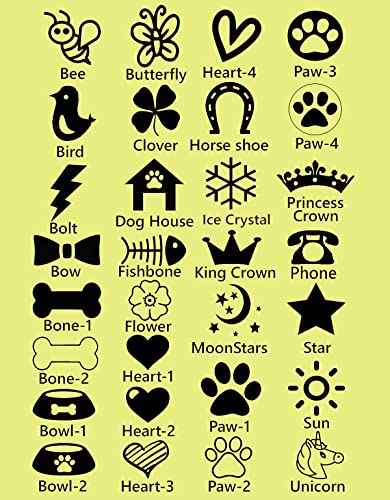 SUCRE Pet Tag Dog Tags for Pets Engraved UK, Slide On Stainless Steel Curved and Flat Personalised Dog Tag, Cat Collar with Name Tag, Dog tag Engraved and Dog Name Tags