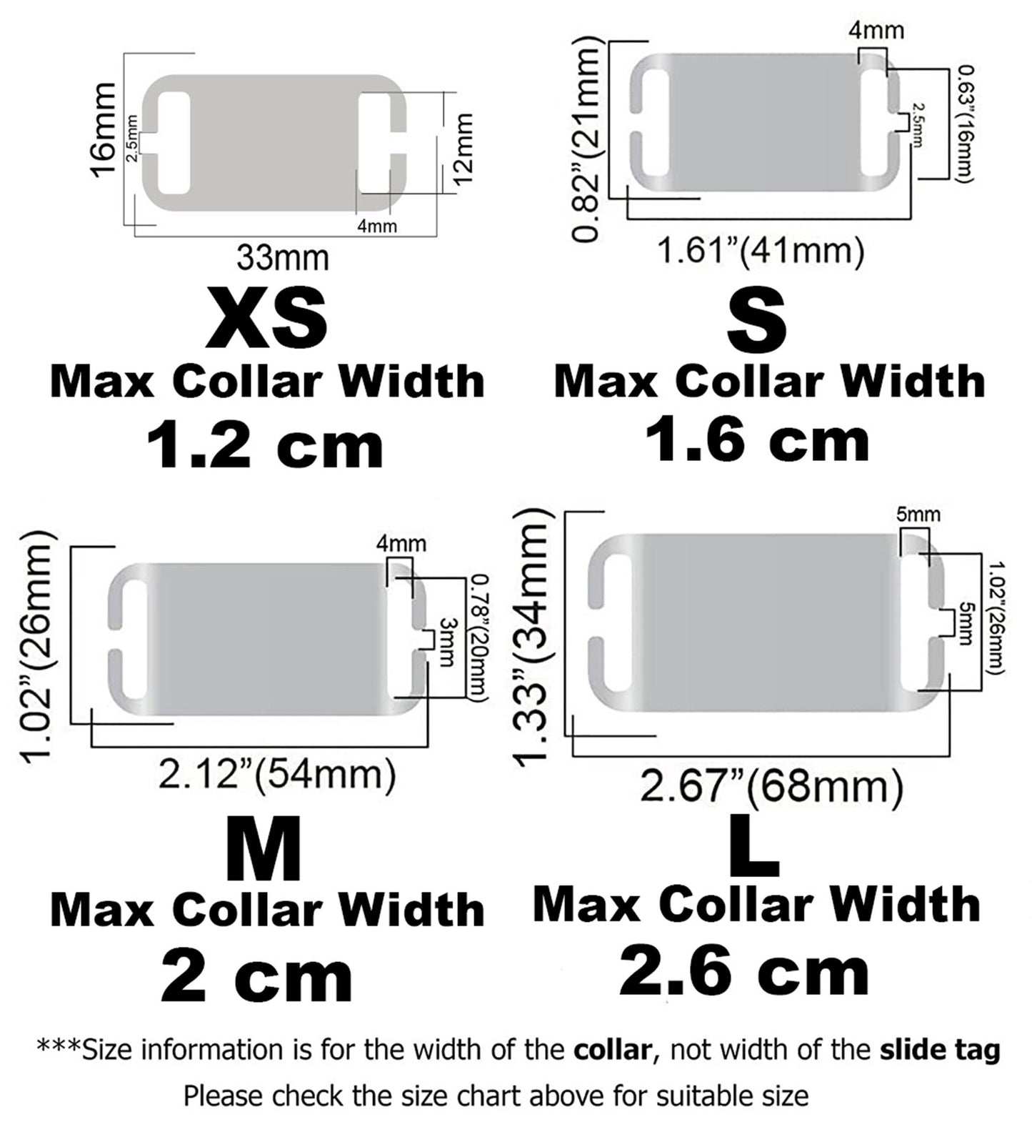 SUCRE Pet Tag Dog Tags for Pets Engraved UK, Slide On Stainless Steel Curved and Flat Personalised Dog Tag, Cat Collar with Name Tag, Dog tag Engraved and Dog Name Tags
