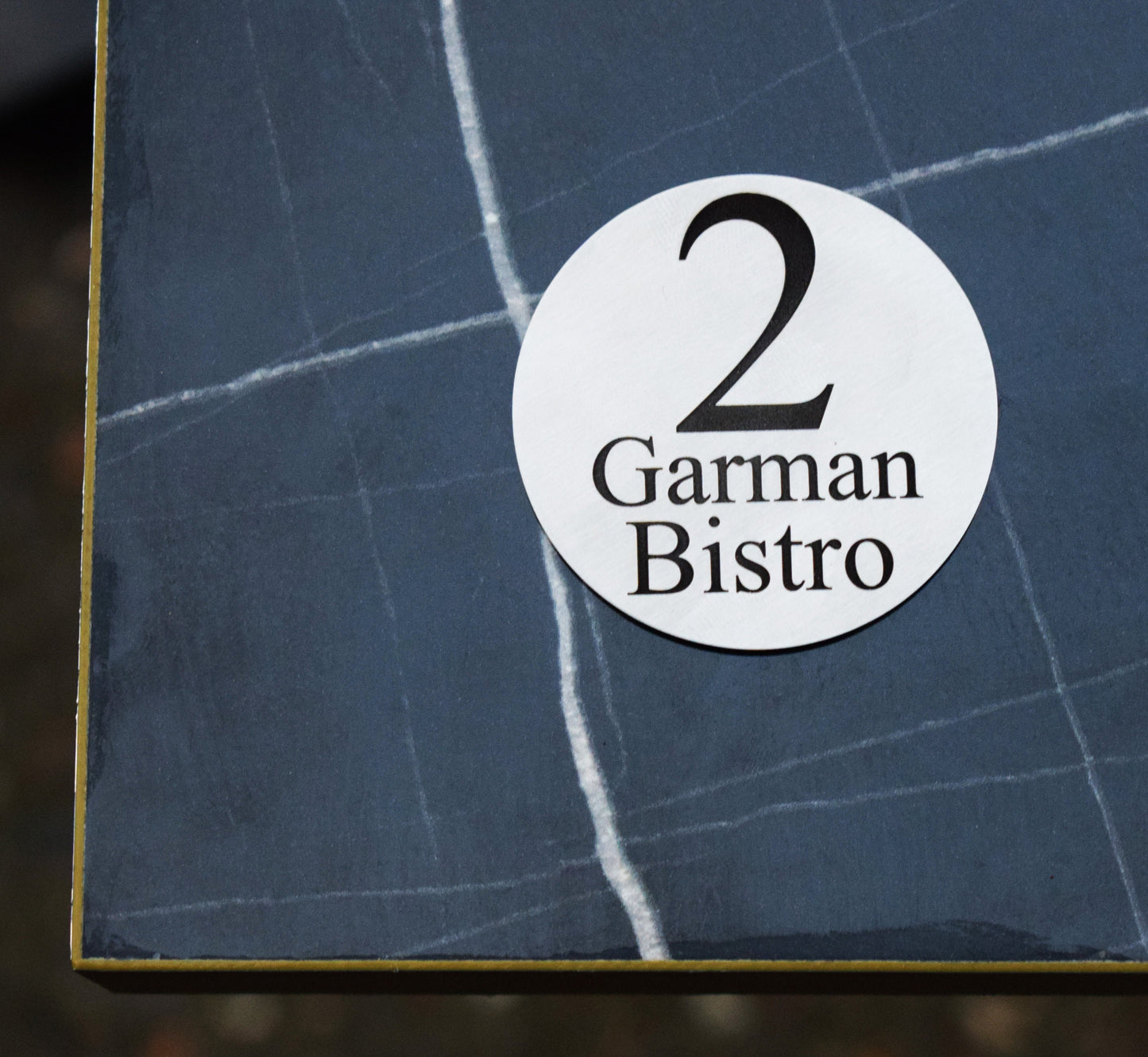 40 mm Solid Stainless Steel Table Numbers Restaurant Cafe Bistro with Strong Adhesive - Lifetime Quality